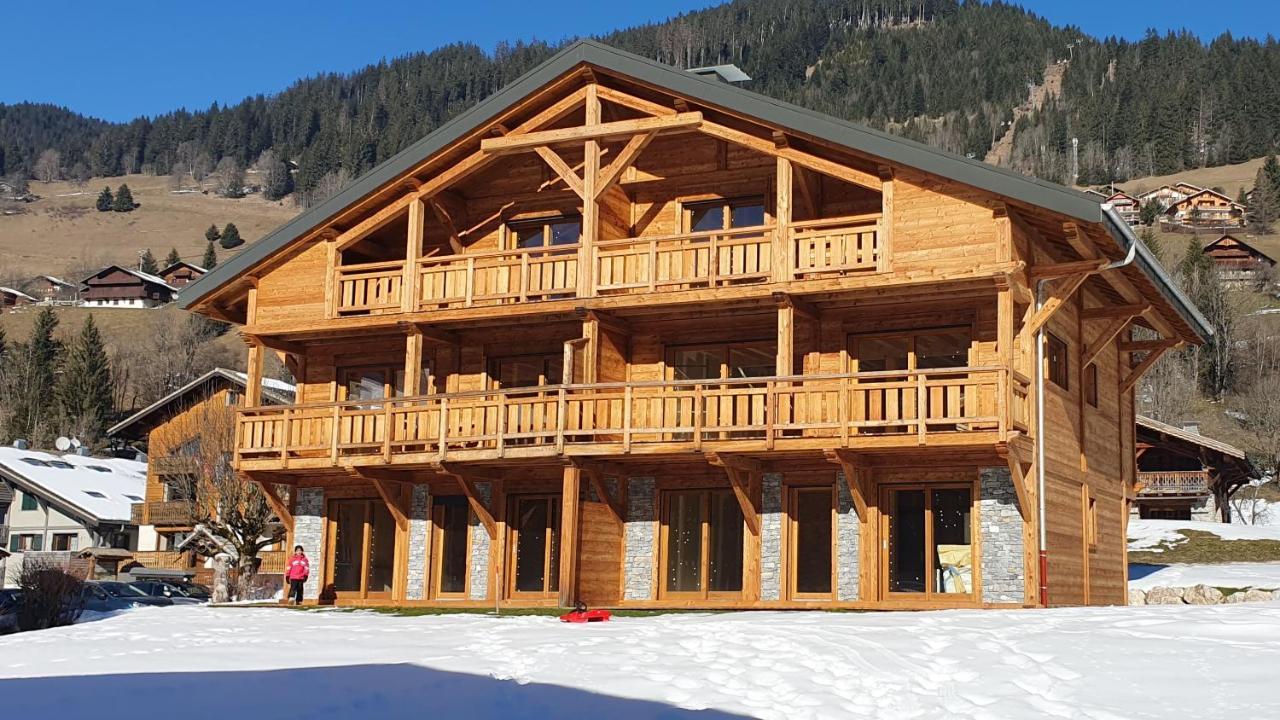Demi-Chalet Vadel La Panthiaz 15 Pers 5 Chambres Abondance Exteriér fotografie