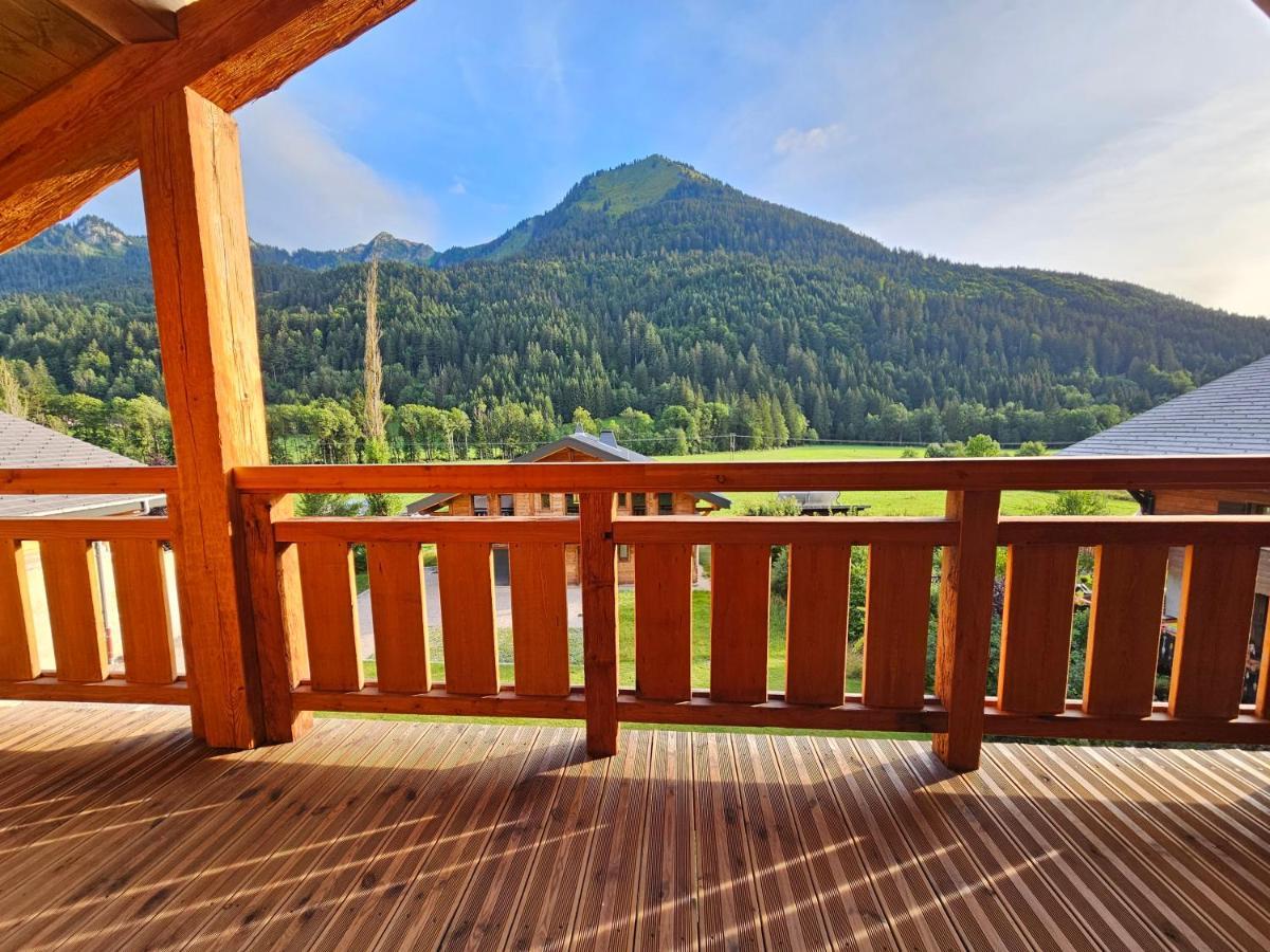 Demi-Chalet Vadel La Panthiaz 15 Pers 5 Chambres Abondance Exteriér fotografie