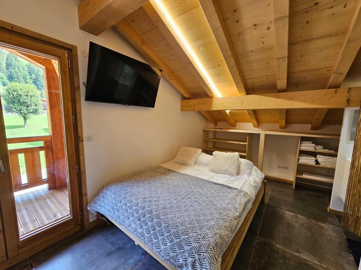 Demi-Chalet Vadel La Panthiaz 15 Pers 5 Chambres Abondance Exteriér fotografie