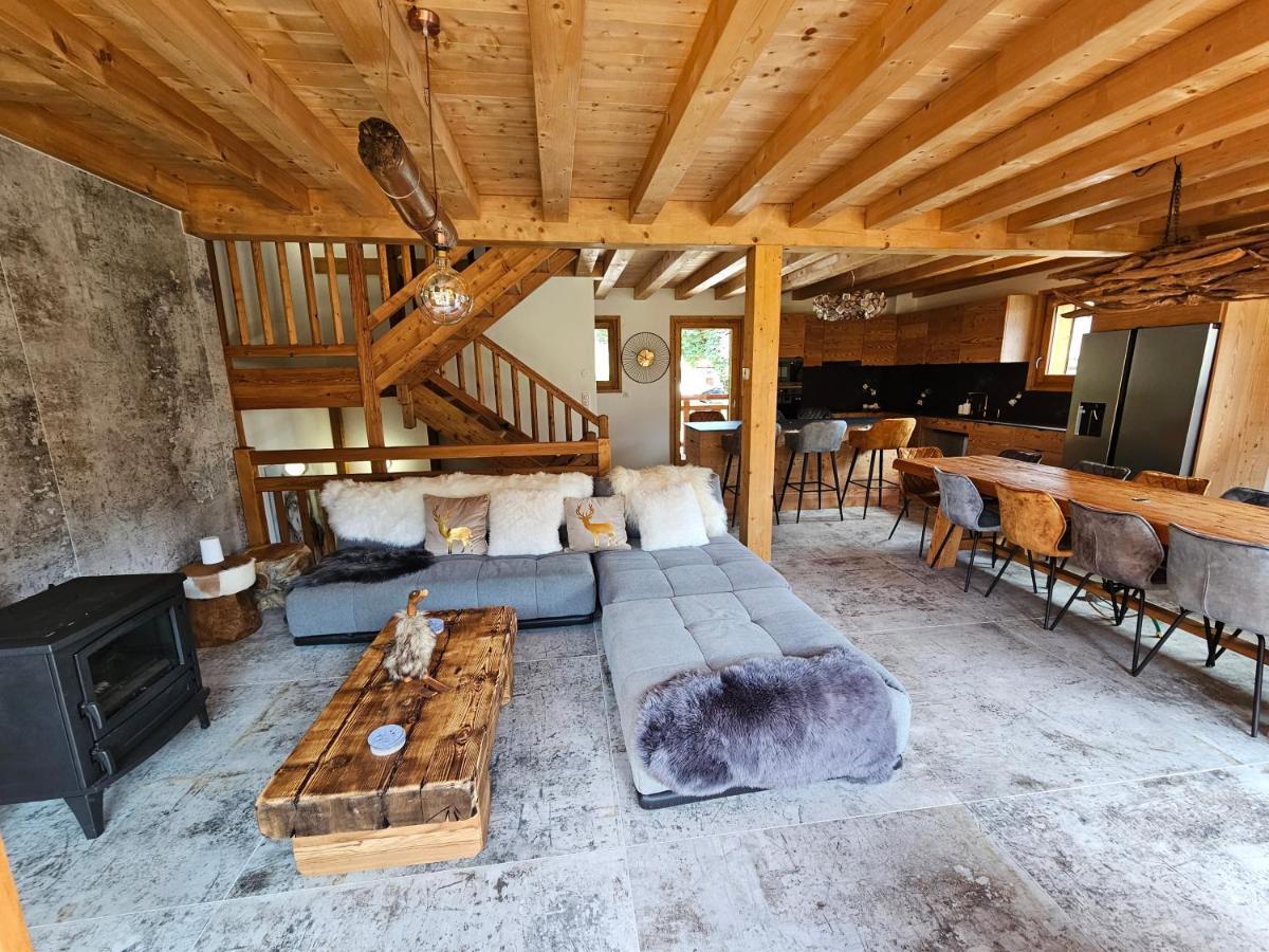 Demi-Chalet Vadel La Panthiaz 15 Pers 5 Chambres Abondance Exteriér fotografie
