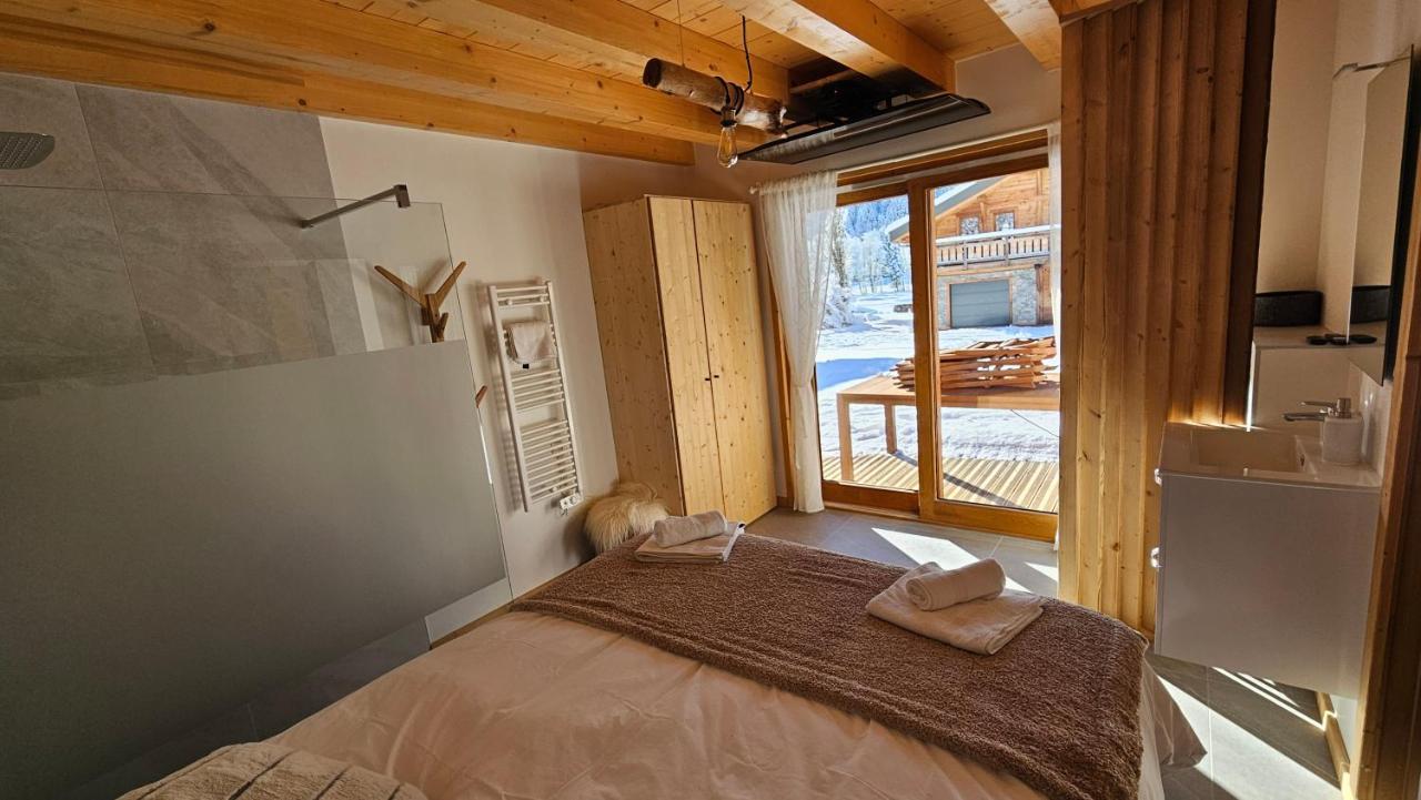 Demi-Chalet Vadel La Panthiaz 15 Pers 5 Chambres Abondance Exteriér fotografie