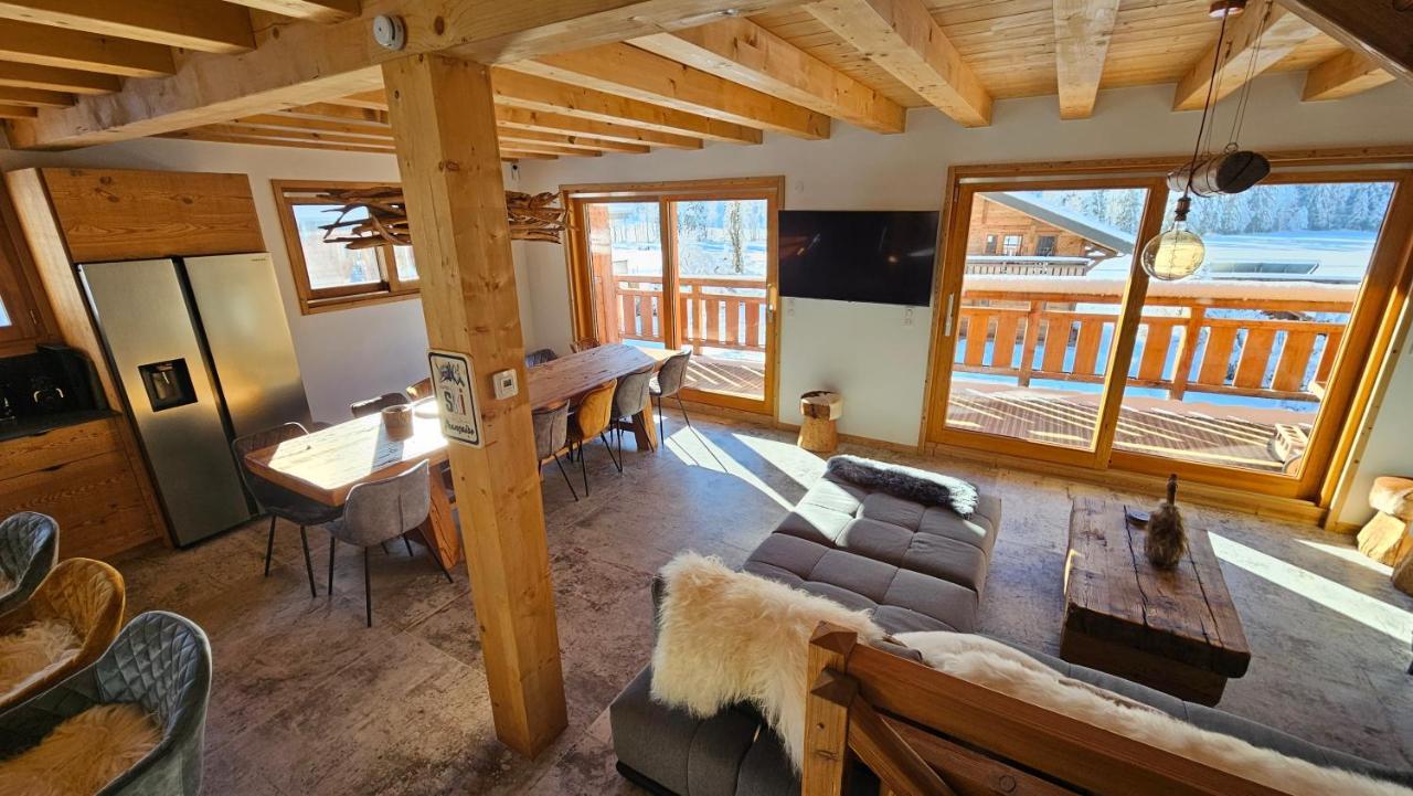 Demi-Chalet Vadel La Panthiaz 15 Pers 5 Chambres Abondance Exteriér fotografie