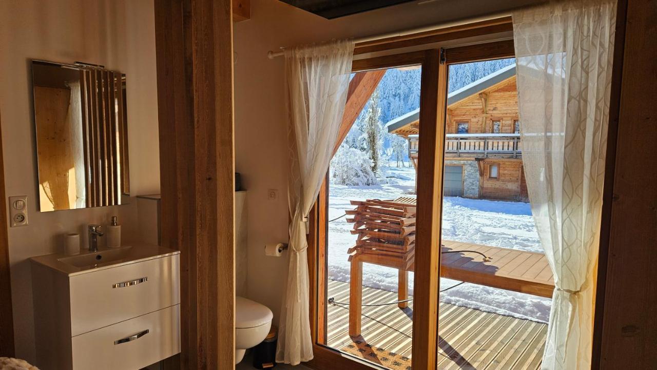 Demi-Chalet Vadel La Panthiaz 15 Pers 5 Chambres Abondance Exteriér fotografie