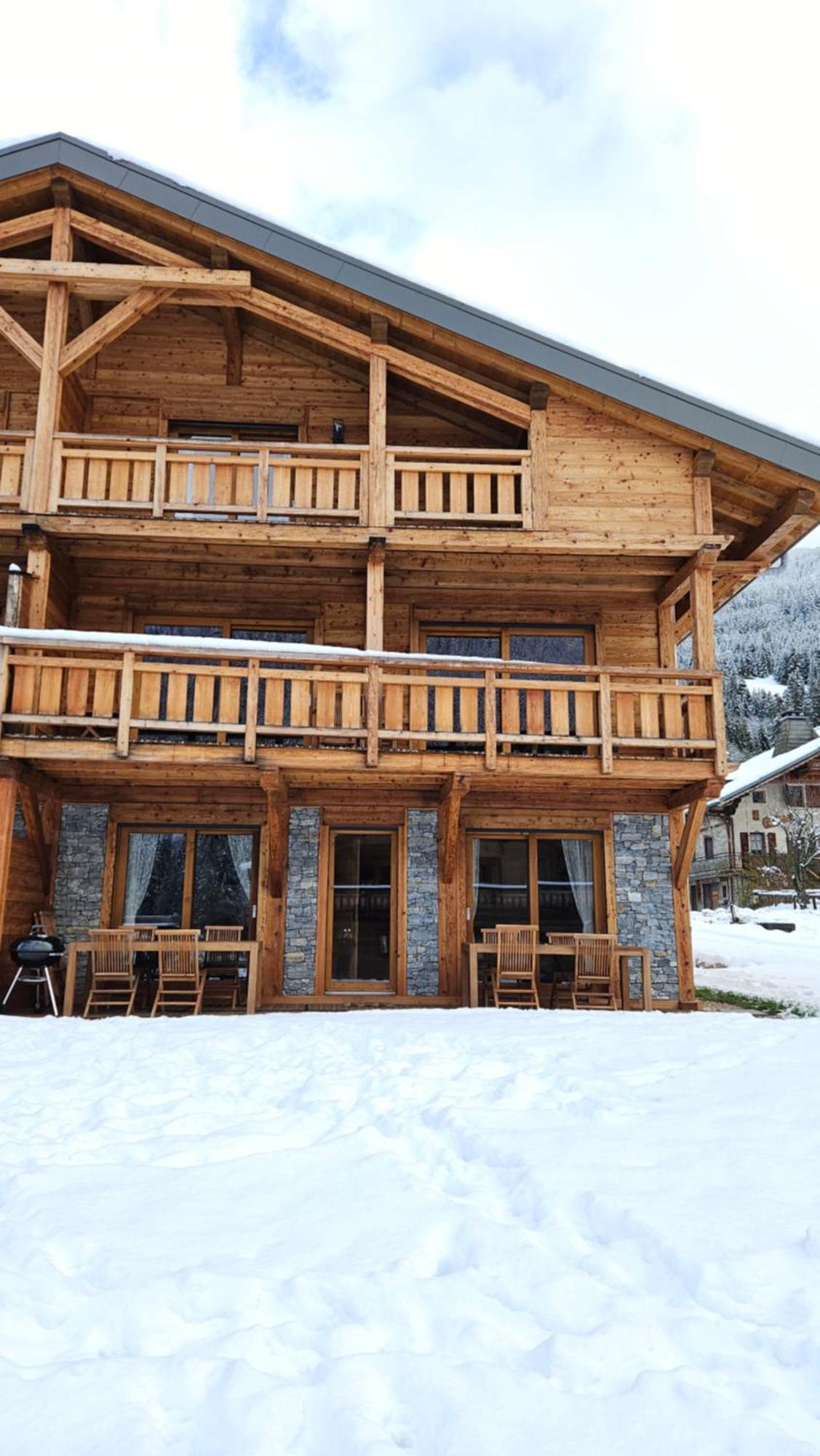Demi-Chalet Vadel La Panthiaz 15 Pers 5 Chambres Abondance Exteriér fotografie