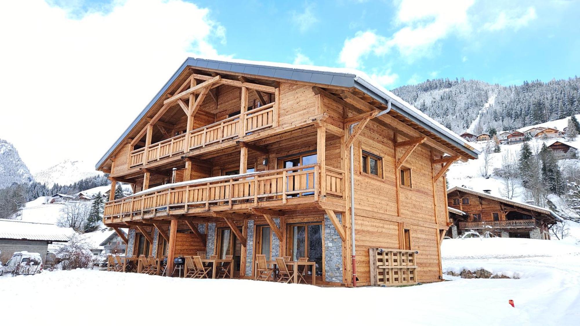 Demi-Chalet Vadel La Panthiaz 15 Pers 5 Chambres Abondance Exteriér fotografie
