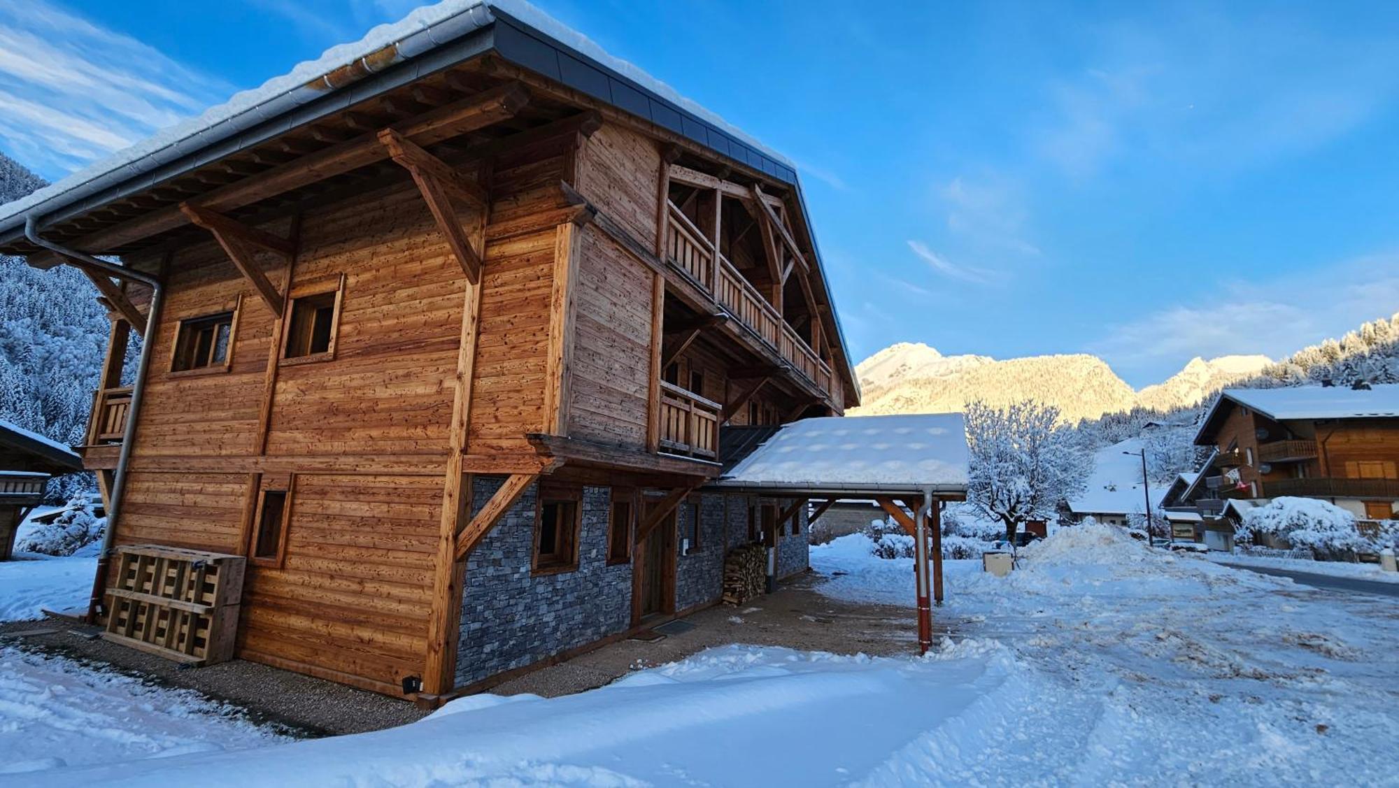 Demi-Chalet Vadel La Panthiaz 15 Pers 5 Chambres Abondance Exteriér fotografie