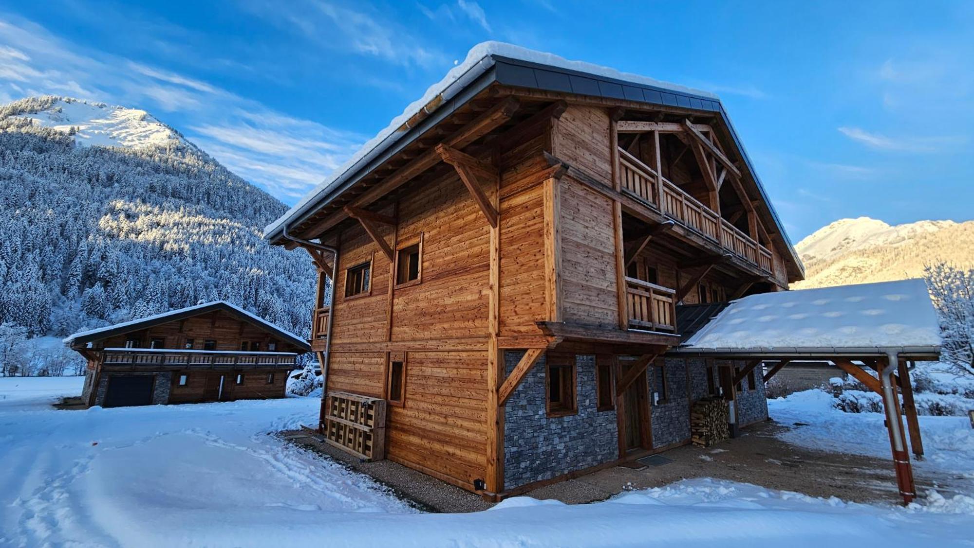 Demi-Chalet Vadel La Panthiaz 15 Pers 5 Chambres Abondance Exteriér fotografie