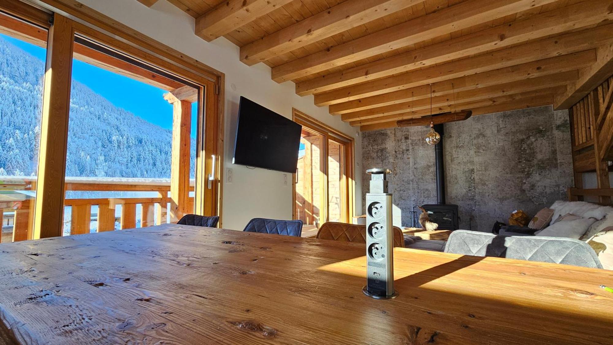 Demi-Chalet Vadel La Panthiaz 15 Pers 5 Chambres Abondance Exteriér fotografie