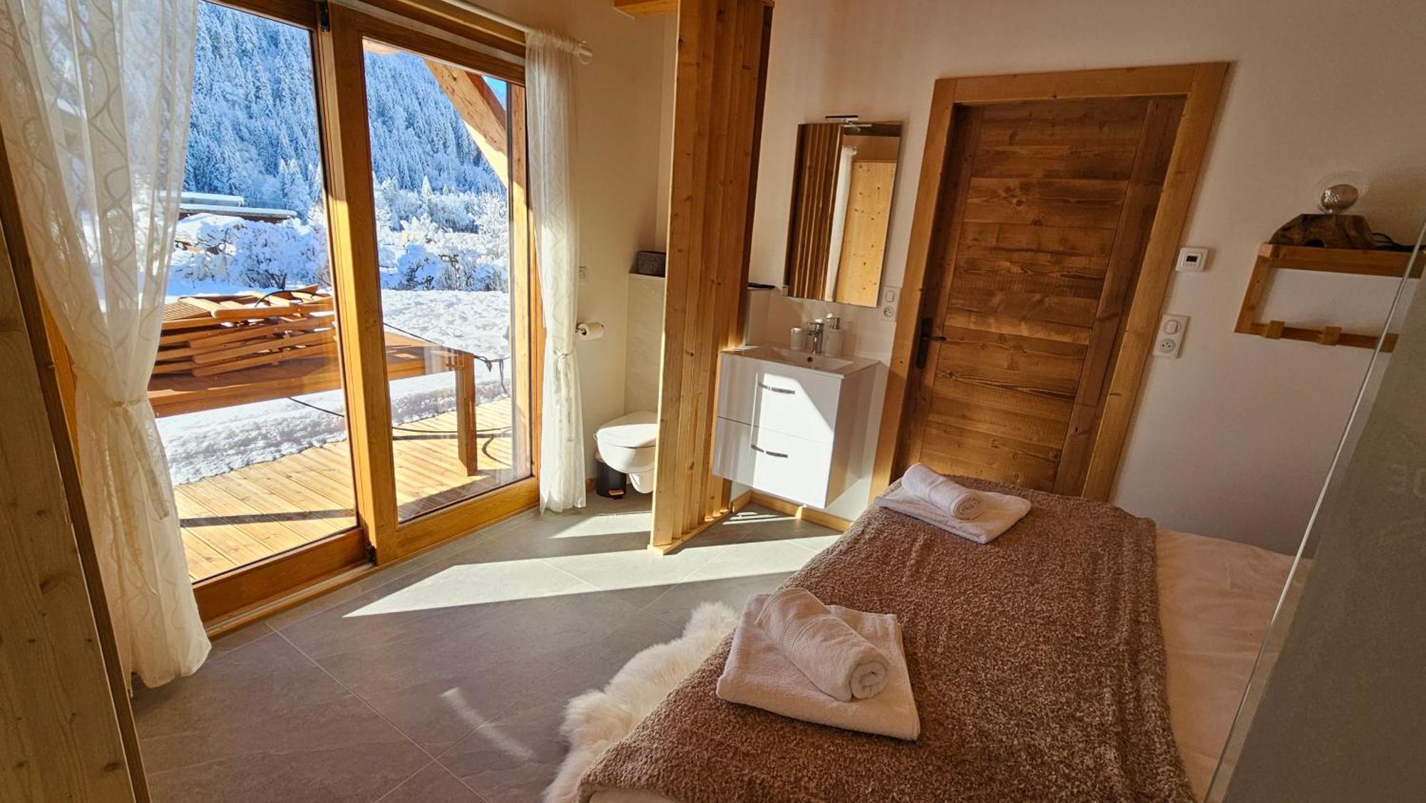 Demi-Chalet Vadel La Panthiaz 15 Pers 5 Chambres Abondance Exteriér fotografie
